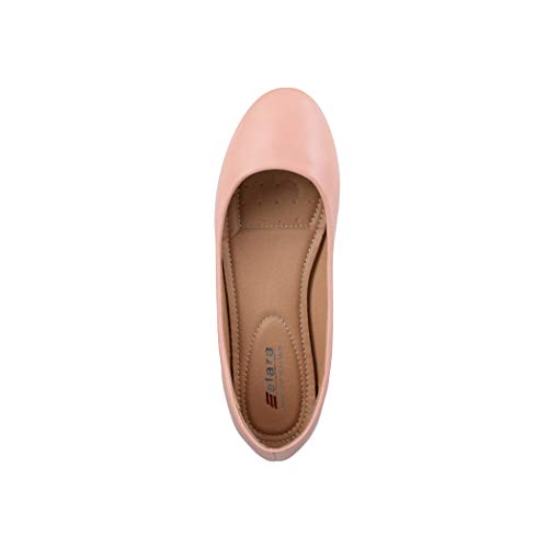 Elara Damen Ballerina Bequeme Slip Ons Flach Chunkyrayan P B3039 Pink 37