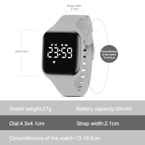 Image of Kids Watches for Girls Boys Digital Sport Watch with Step Counter Pedometer Vibration Alarm Clock, No App Waterproof Fitness Tracker Kids Watch Boys Girls Teens Students Ages 5-16