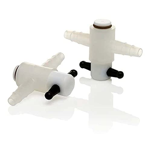 Nalgene 6460-0004 Polypropylene 2-Way Stopcock, PTFE TFE Plug, 1/4 - 5/16