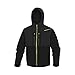 Delta Plus HORT2NJXG Jacke aus"Softshell" Polyester/Elasthan mit 3 Laminierte Schichten, Schwarz/Gelb, Größe XL