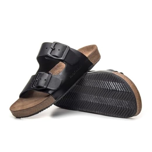 Sandália Masculina Casual de Couro Macio Burly Heads Preto Novo (Preto, BR, Adulto, Numérico, 41)