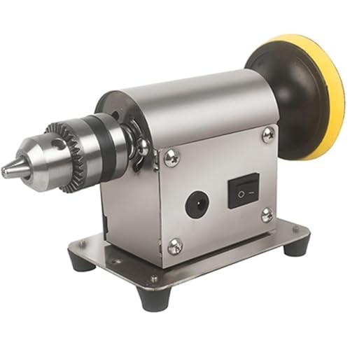 BOOZXCV Pulidora de Molinillo de Roca lapidaria, pulidora de Mesa de Molino de Roca de joyería Máquina de molienda Universal, Velocidad de Salida: 4500-9000rpm