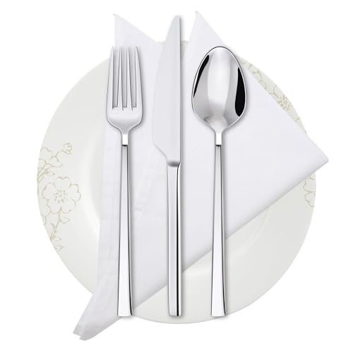 6 servilletas de algodón puro para mesa elegante miniatura 3