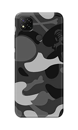Image of Printed Hard Back Cover Case for Mi Redmi 10A | Mi Redmi 10A Sport Back Cover (Army Pattern) -1302
