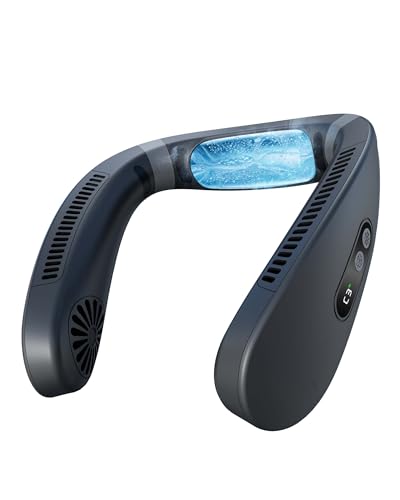 HIGO CoolMaster nekventilator, nekairconditioner, 2-in-1 koelnekventilator, draagbare oplaadbare...