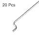 sourcing map 1mm x 180mm (7 Zoll) Stahl Z Zug/Druckstangen Teile für RC Flugzeug Boot Ersatz (Packung von 20)