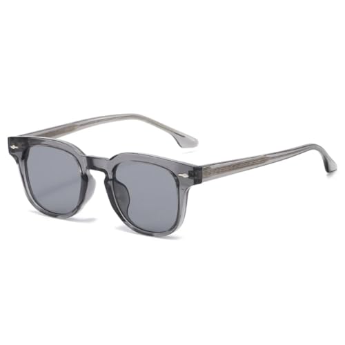 Lunettes de soleil rétro vert thé avec rivets métalliques vintage chic