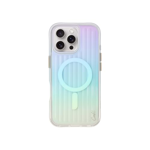 Coehl Coque de téléphone linéaire compatible avec iPhone 16 Pro Max, 6.9, chargement magnétique (irisé)