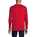 Lands' End Mens Rib Knit Sleep Henley Rich Red Tall X-Large