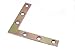 2 X 100mm YZP Steel Flat Corner Brace Brackets: Versatile & Durable