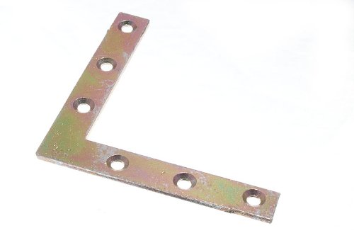 Équerres plates acier YZP 100 mm pour fabriquer une bibliothèque en bois