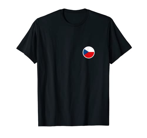 Flag Czech Republic T-Shirt, Black