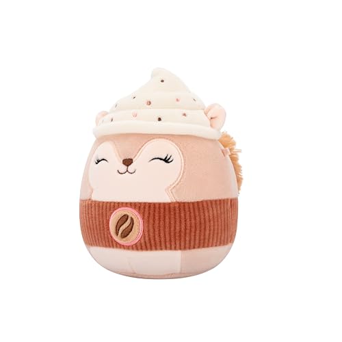 Image of Squishmallows Original 5in Reza The Latte Squirrel - Official Jazwares Plush (Little)