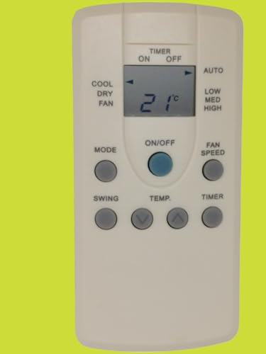 Image of Sanavya AC Remote Control - Compatible Replacement for Split & Window Air Conditioners - Replicates Genuine Remote Functions (Carrier Ac Remote 167)