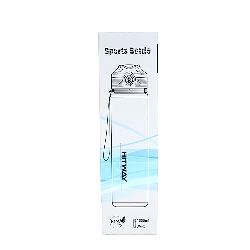 HITWAY Borraccia 1 litro, Water Bottle Senza BPA