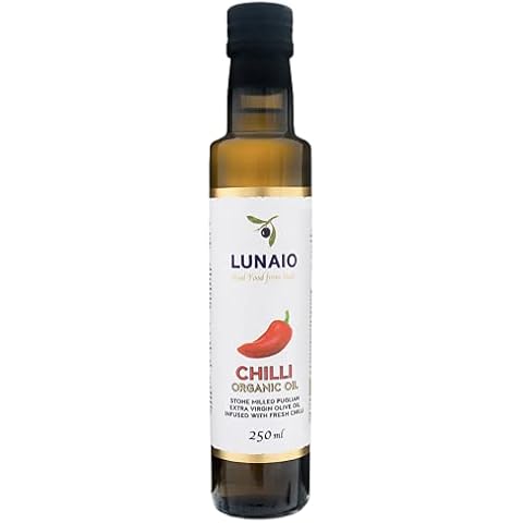 Lunaio Organic Chilli Oil with Extra Virgin Olive Oil Cover