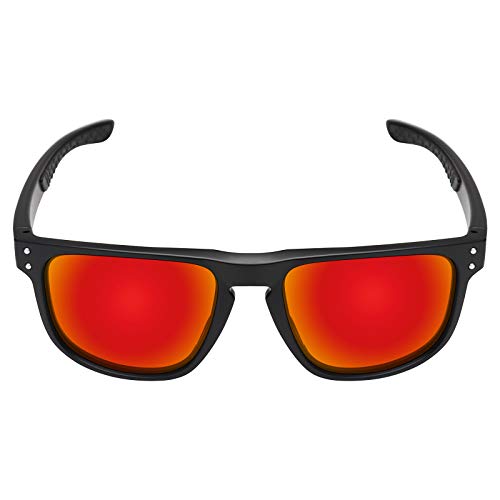 Image of Mryok Polarized Replacement Lenses for Oakley Holbrook R OO9377 55mm Sunglasses, HD Polarized, UV Protection, Impact Resistant & Perfectly Fit - Fire Red
