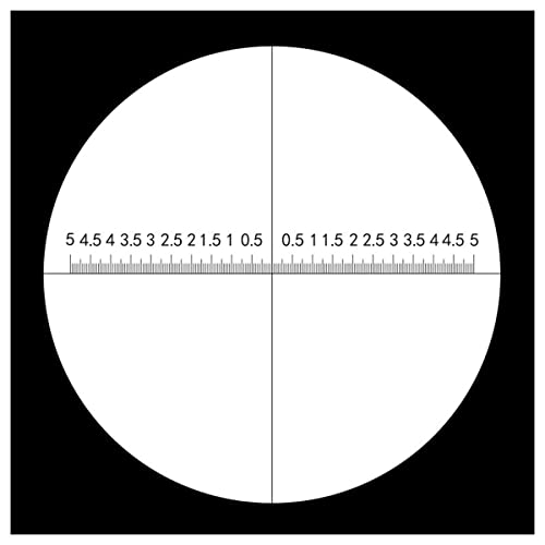 Microscope Diameter 20 Mm Eyepiece Micrometer Cross Reticle Ruler 5-0-5 Ocular for Biological Microscope Ocular