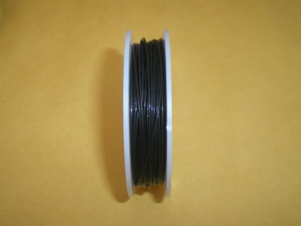 Stainless Steel Black Wire Leader 75 FEET (22.5m) 30 lbs Test 1X7 Strand+Sleeves for Toothy Critters, Rigging Baits and Lures for Saltwater & Freshwater.…