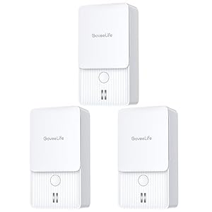 GoveeLife Water Leak Detectors 3 Pack, 100dB Adjustable Audio Alarm and Leak and Drip Alerts, Detector for Home, Bedrooms, Basement, Warehouse, Cabin/RV