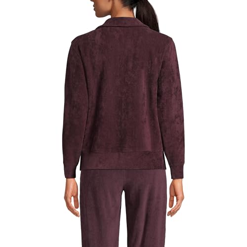 Lands' End Women's Long Sleeve Sport Cord Quarter Zip Pullover2