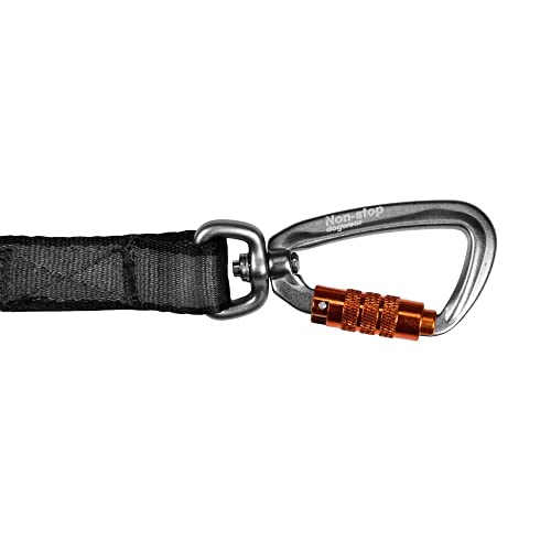Non-stop dogwear Move Leash 1.5m Breite 15mm |15815| komfortable Hundeleine, Farbe:Orange