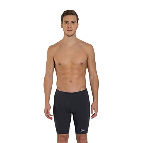 Speedo Essential Endurance+ Solid Polyester Swimwear Jammer (Oxide Grey, 40 Inch / 100 cm)