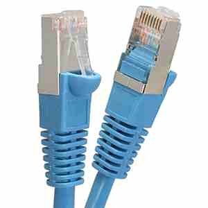 Cable Patch Blindado Cat.5E 50 pies Azul
