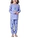 Produktbild Schiesser Mädchen Schlafanzug Lang - 100% Organic Bio Baumwolle Größe 92 Bis 140 Pyjamaset, Flieder_181827, 128 EU