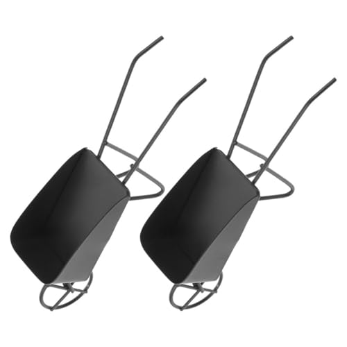 ibasenice Mini Brouette Vintage en Fer Jouet en Métal Robuste pour Enfants Accessoire De Photographie De Scène