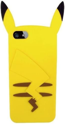 iPhone Case Pokemon Go iPhone 7 4.7 inch iPhone Phone Case 7 (B - Silicone Pokemon Pikachu Back Style)
