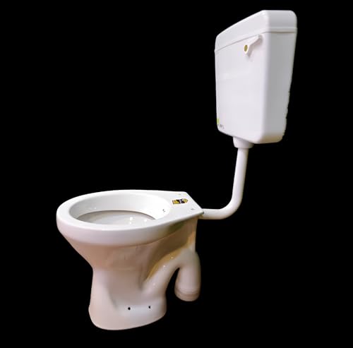 Image of Clay Plus Cermic One Piece SIlverside Western Floor Mounted European English Toilet /Commode /European Commode Square With Soft Close Seat Cover For Toilets, Home, Bathoom