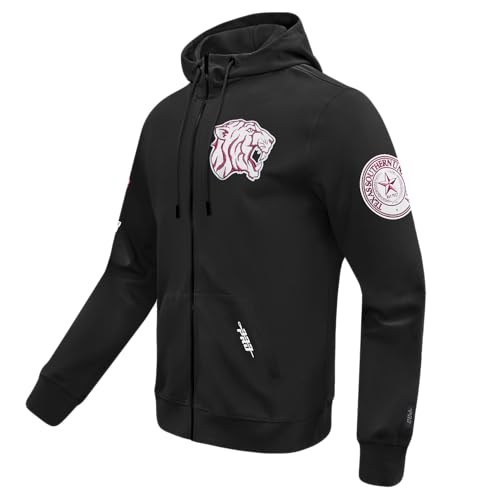Image of Pro Standard Mens College Classic Chenille Cotton Double Knit Full Zip Hoodie
