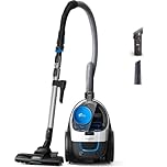 PHILIPS PowerPro Compact Staubsauger – Leicht, Beutellos, 750 W Saugleistung, TriActive Düse Für Hartböden und Teppich, Allergy H13 HEPA-Filter, PowerCyclone 5 Technologie (FC9332/09)