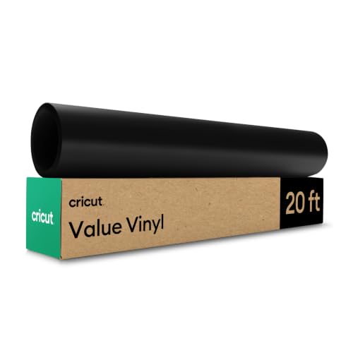 Image of Cricut Self-Adhesive Vinyl Film Plotter - Plotter Film Vinyl Permanent Roll, Self-Adhesive Film (30.5 x 6.1 m cm, Black)