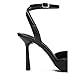 RJYLP Mesh Kitten Heels for Women Closed Pointed Toe Slingback Buckle Strap Pumps Fashion Casual Dress High Heels
