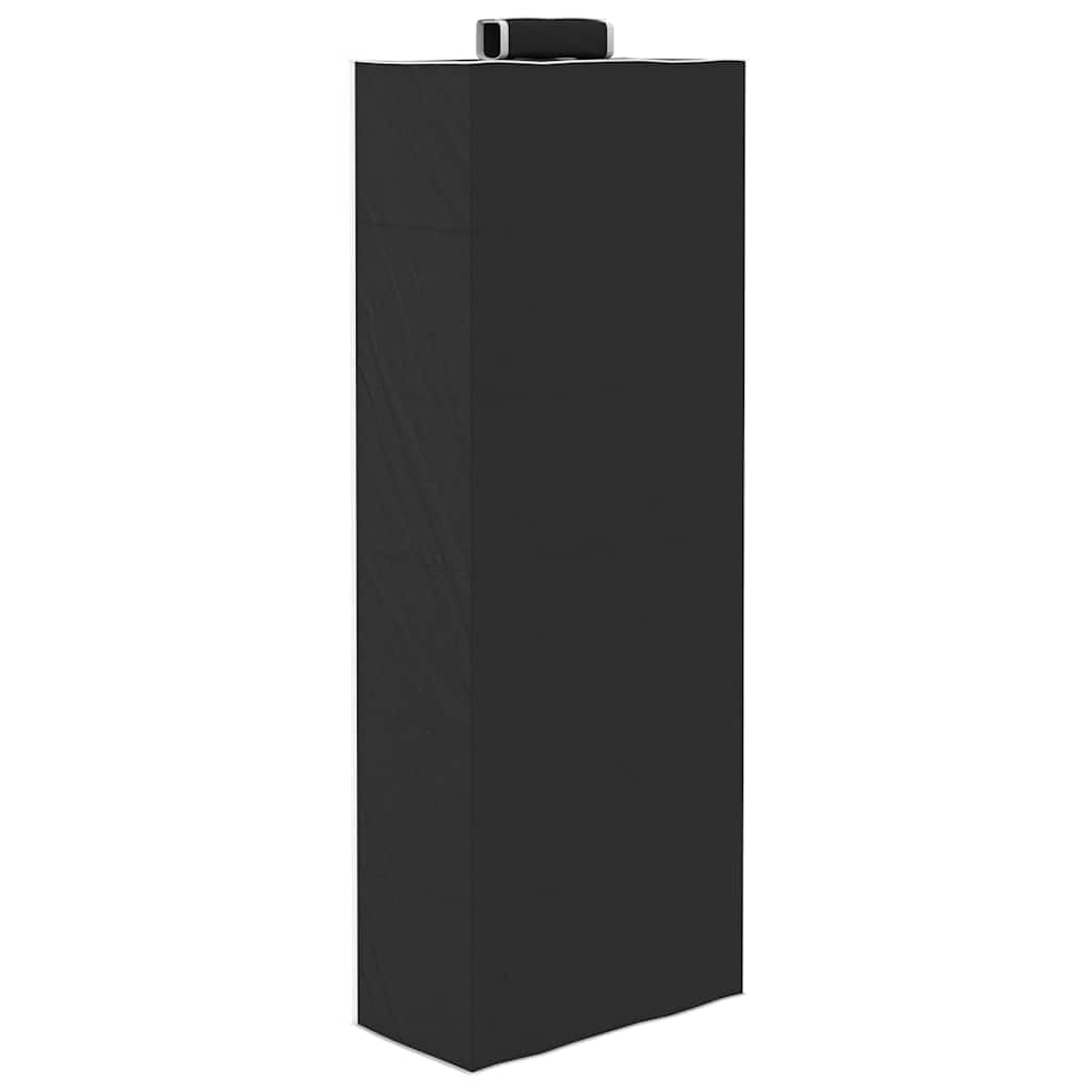 Organizador colgante para armarios 2 unidades con 6 compartimentos de tela en blanco y negro, 30 x 15 x 80 cm, plegable, ahorra espacio, estable y de pie para armario, armario, dormitorio