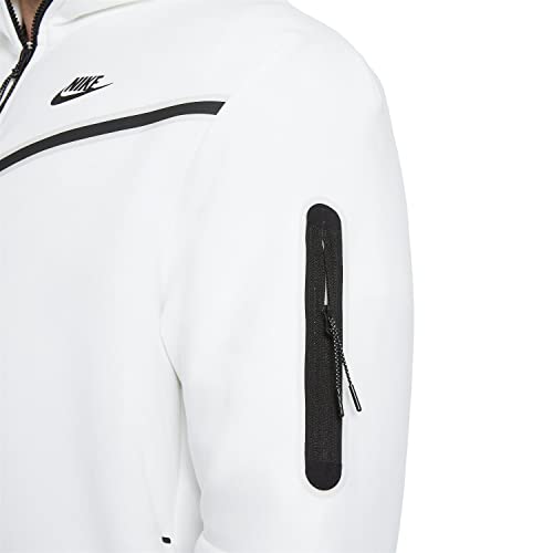 Nike Sportswear Tech Fleece Men's Full-Zip Hoodie Size-XXL White/Black (CU4489)3
