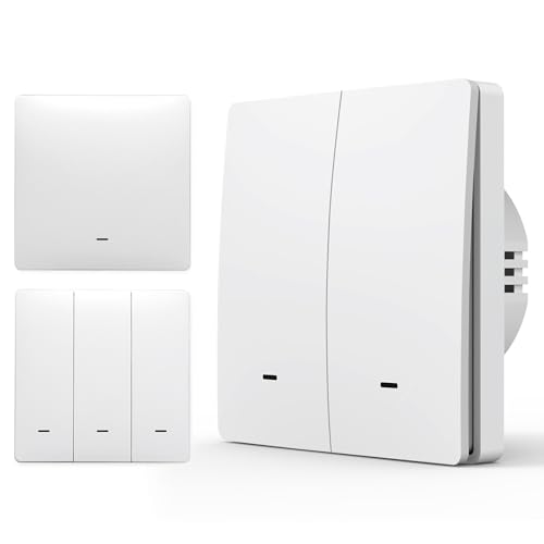 Tuya interruttore parete, interruttore smart wifi alexa, app Controllo remoto/controllo vocale/timer/accesso remoto, wireless light switch interruptor wifi, interruptor inteligente - 2 Gang