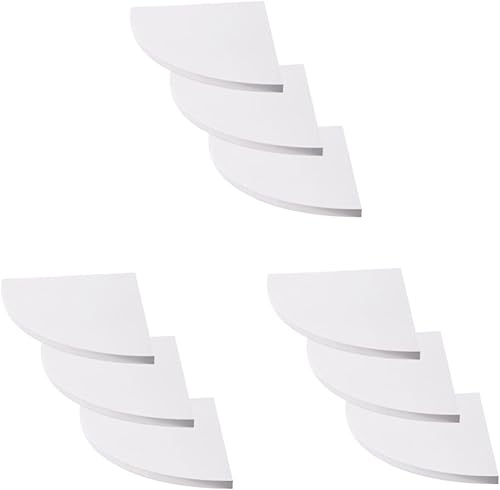 ARTIBETTER Juego de 9 piezas para montaje en ventilador del hogar forma de estante flotante cajones de sala de estar organizador de niveles mesa