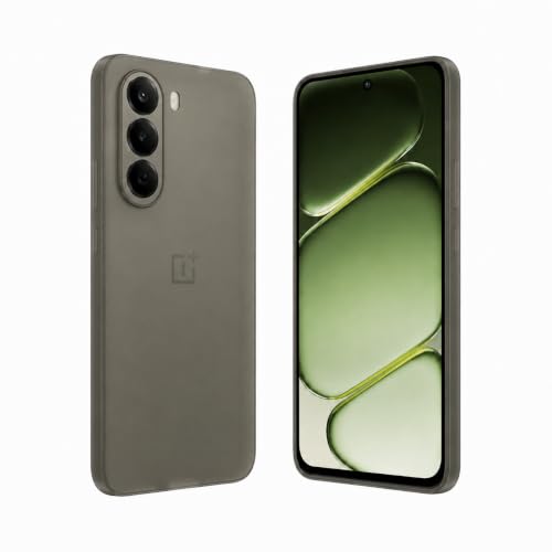 Image of FIRST MART Back Cover for OnePlus Nord CE 6 Lite | Ultra-Thin Frosted Matte Semi-Transparent Silicone Case, Anti-Slip Grip, Precise Fit | Grey