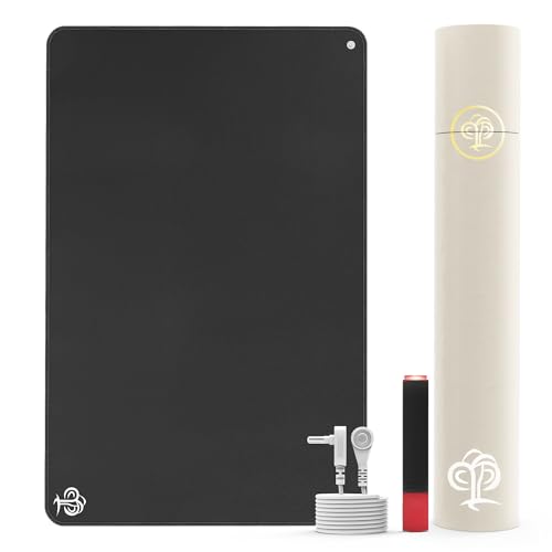 Grounding Mat for Improve Sleep, Pain Relief, Inflammation,22.68 x 35.43 inch Earthing Mat Grounding Pad for Bed, Feet, Yoga, Working, Enjoy The Grounding Effect at House