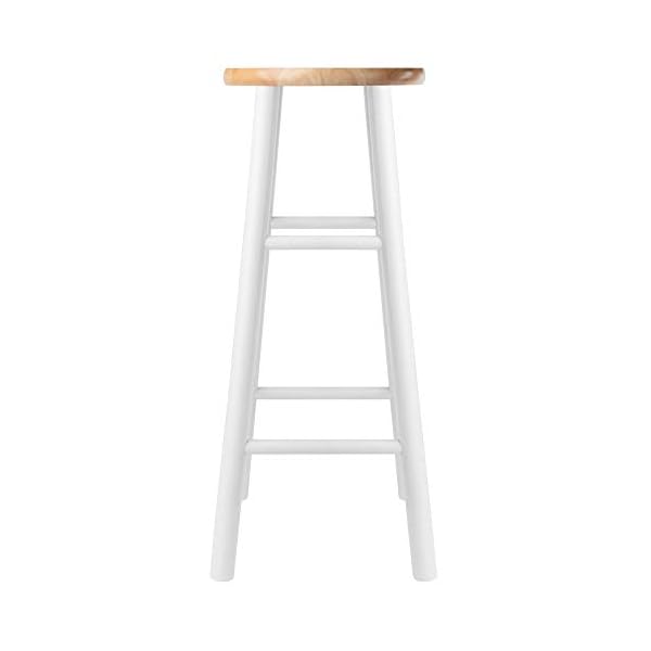 Winsome 30"H Beveled Seat Stool - Set of 2, Assembled - Image 5