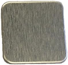 RMP Estampación en blanco, cuadrado de 1 pulgada con esquinas redondeadas, aluminio 0.032 pulgadas (20 Ga.) - Paquete de 50