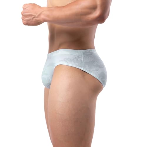 Summer Code Mens Bikini Briefs Bulge Pouch Underwear Breathable Stretch Micro Mesh Briefs Undies Low Rise Underpants