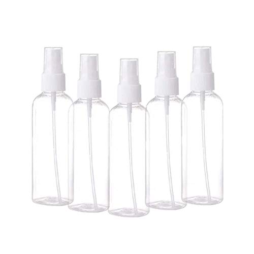 Preisvergleich Produktbild Nachfüllbare Sprühflasche Leere tragbare Reinigungsflasche mit feinem Sprühnebel für Küche, Reisebad und Reinigung, 5 Packungen
