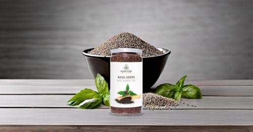 Image of Nature's Park Roasted Basil Seeds (Tukmaria Seed Sabja Seeds) Pet Jar (100 g)