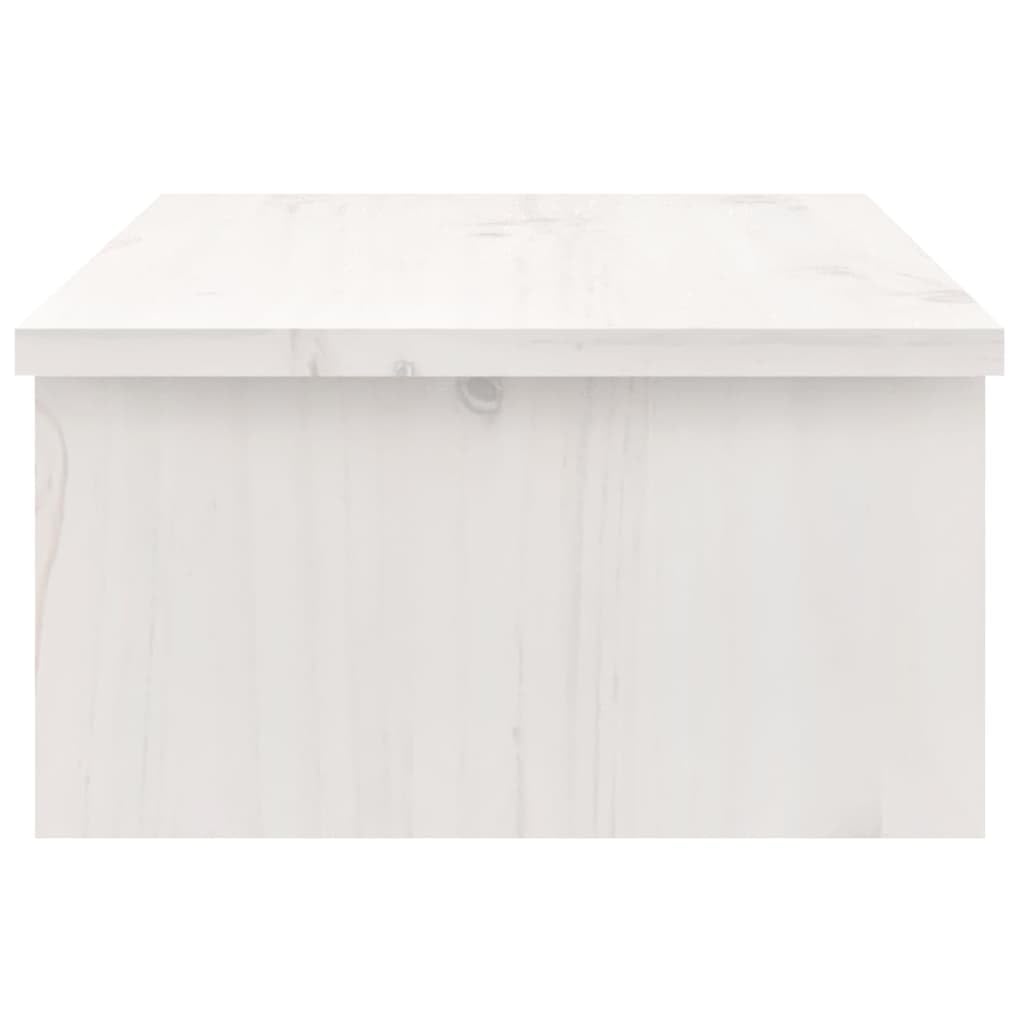 Supporto per monitor 50 x 27 x 15 cm in legno di pino solido bianco 02_0004441