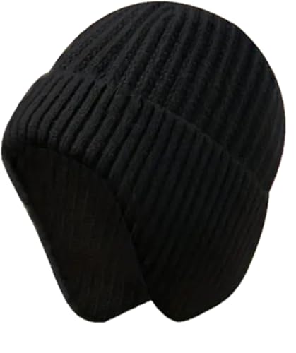 Wavva Knit Beanie Hat For Men Women Winter Warm Earflap Soft Wool Slouchy Skull Cap With Ear Outdoor Sports Casual Woolen Hat Freesize Multicolour, Free Size