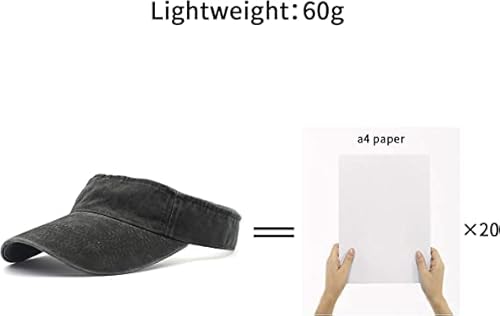 3 Pack Sun Visor Hats Empty Top Summer Hat Lightweight Sports Run Cap Adjustable Twill Cotton Visors For Women Men #TOP1